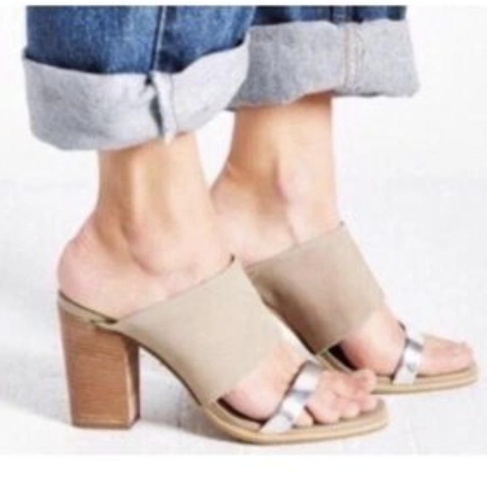 Seychelles Block Heel Sandals Slip On 8